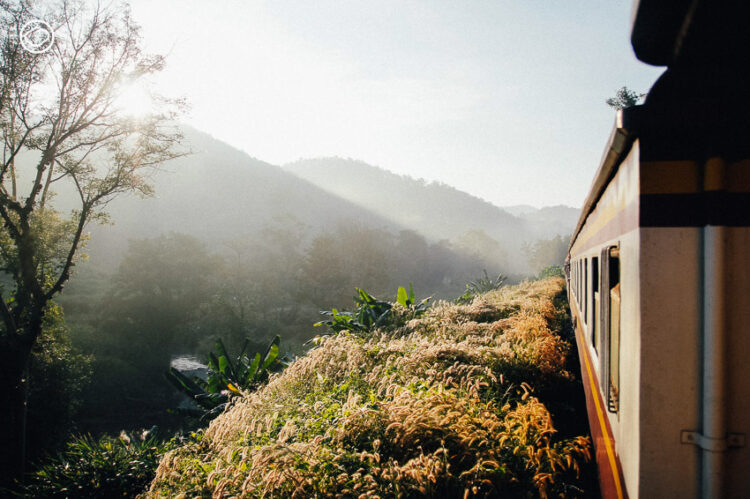 view from the train in northern Thailand